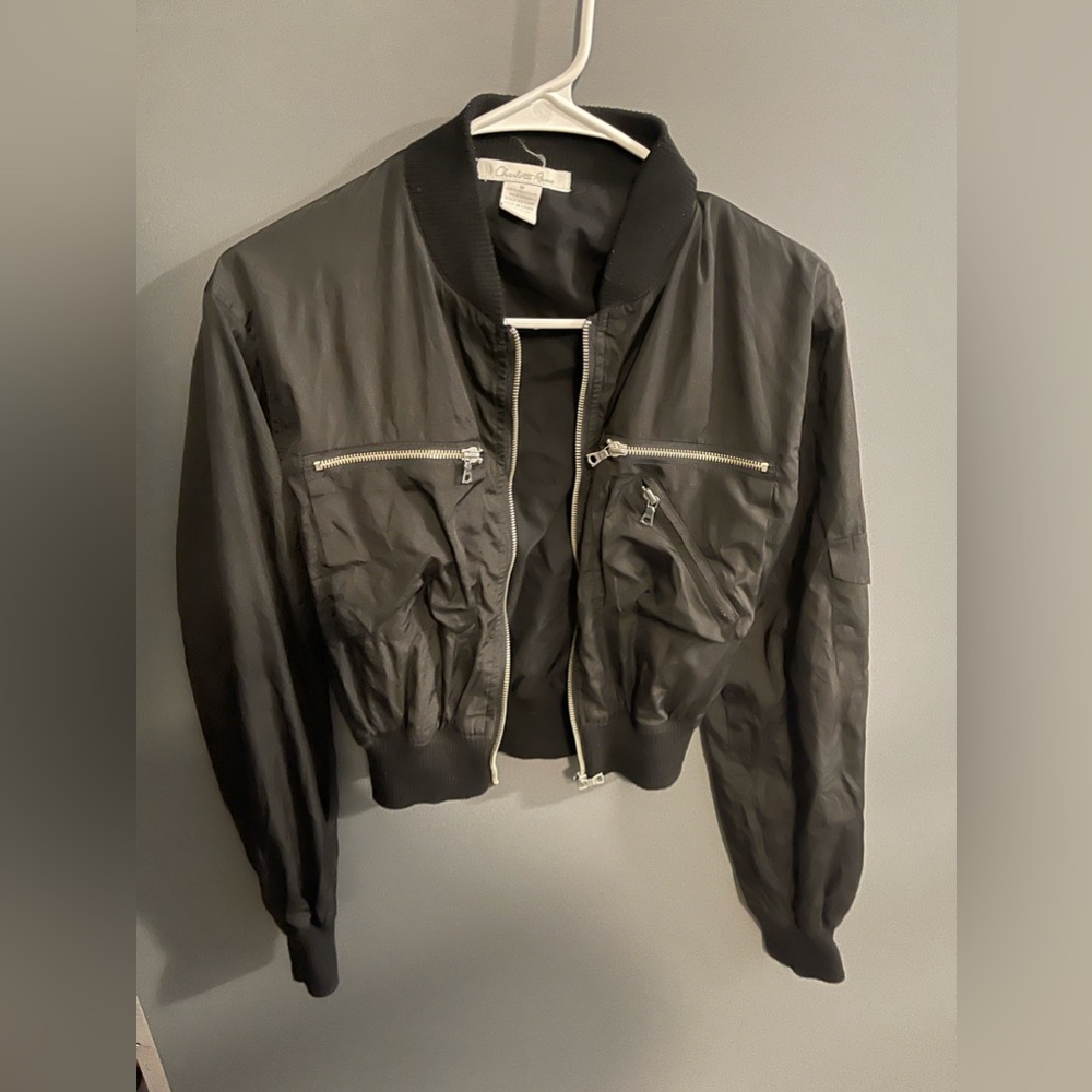 Black half jacket